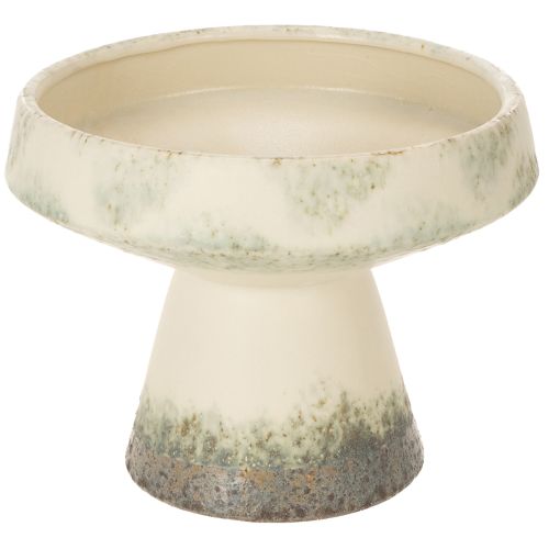 Bol décoratif en céramique, crème gris-vert, Ø20cm, H16cm acheter | Floristik24.be