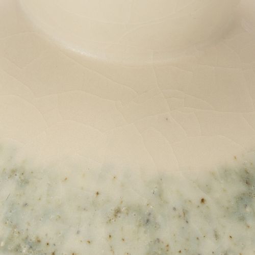 Bol décoratif en céramique, crème gris-vert, Ø20cm, H16cm | Floristik24.be
