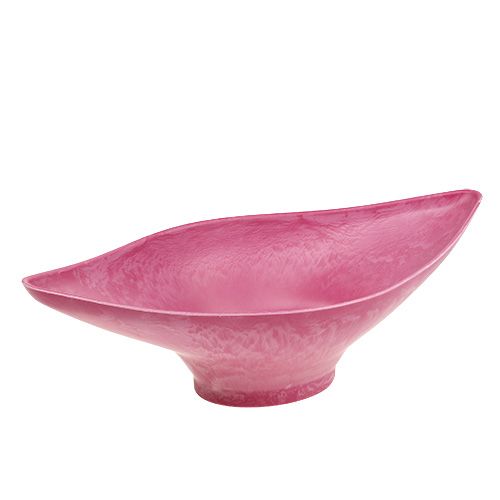 Floristik24 Bol déco rose 34cm x 17,5cm H10cm, 1pc