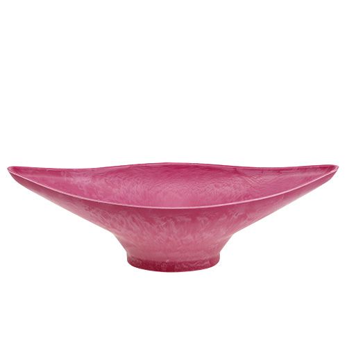 Floristik24 Bol déco rose 34cm x 17,5cm H10cm, 1pc