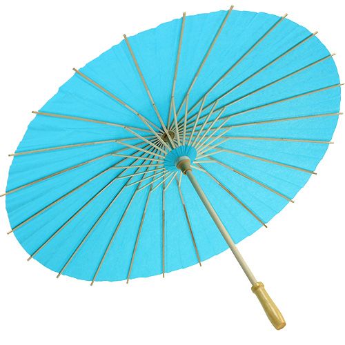 Floristik24 Abat-jour déco turquoise Ø60cm H42cm