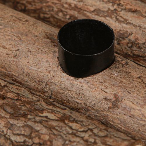 Article Traîneau décoratif en écorce de bois 4 bougeoirs 40×12,5cm