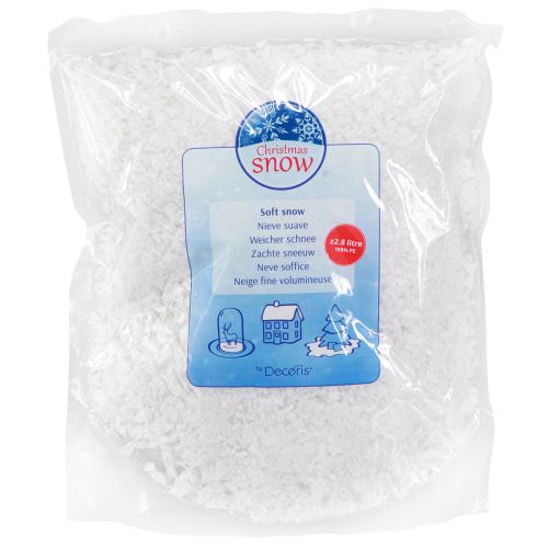 Article Flocons de neige décoratifs blanc décoration d'hiver blanc 2,8l