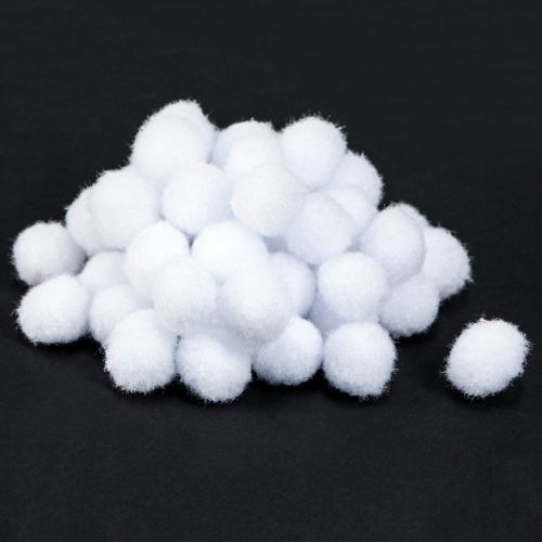 Floristik24 Boule à neige déco mini Ø2cm boules à neige blanches 400 pcs 4 sachets