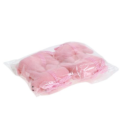 Floristik24 Cochon décoratif rose 11,5cm 4pcs