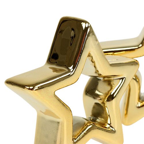 Floristik24 Deco Star Gold 6,5cm 6pcs
