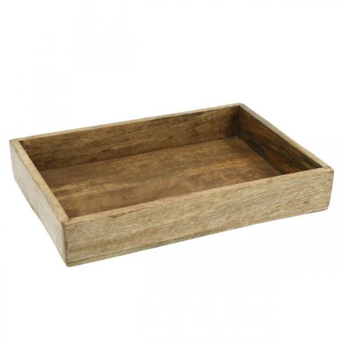 Floristik24 Plateau décoratif plateau en bois disposition rectangulaire sous-couche 32×22cm