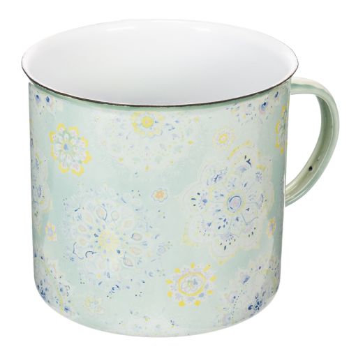 Mug décoratif, pot de fleurs, mandala, émaillé, Ø 13 cm H 12 cm acheter | Floristik24.be