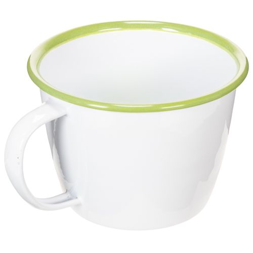 Coupe décorative, pot de fleurs émaillé, Ø11cm H8cm | Floristik24.be