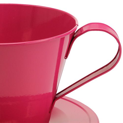 Floristik24 Tasse décorative fuchsia Ø 16 cm H. 11cm