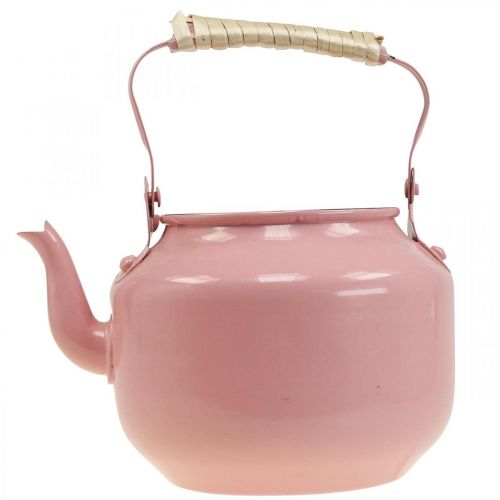 Floristik24 Jardinière bouilloire décorative métal vieux rose Ø8,6cm H16cm