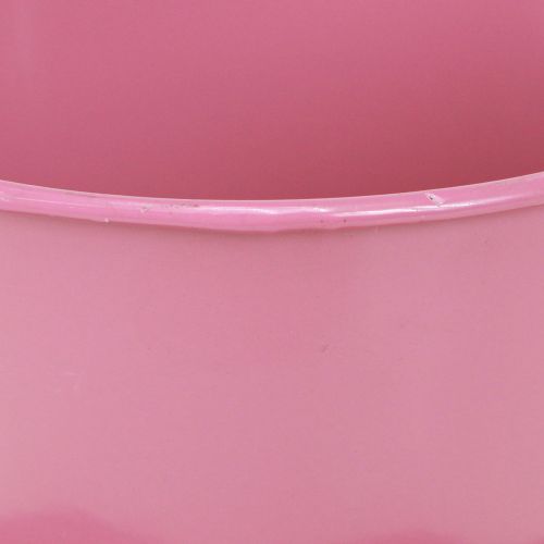 Article Tasse à thé décorative tasse en métal avec assiette rose Ø12 H10cm 8 pcs