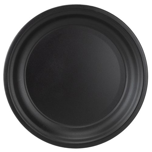 Article Assiette décorative bol en métal assiette décorative anthracite Ø26cm 2pcs