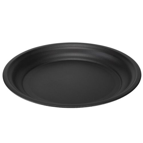 Article Assiette décorative bol en métal assiette décorative anthracite Ø26cm 2pcs