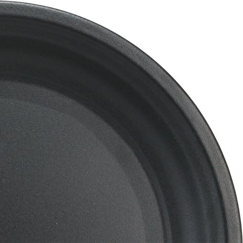 Article Assiette décorative bol en métal assiette décorative anthracite Ø26cm 5pcs