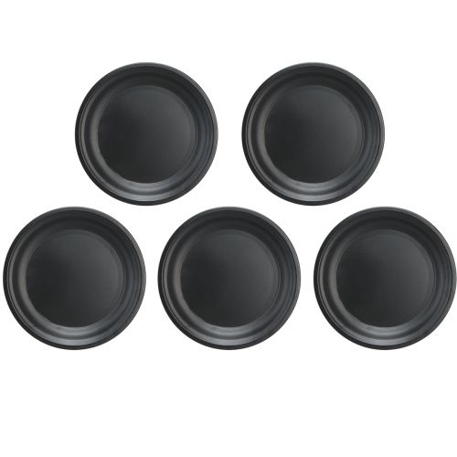 Article Assiette décorative bol en métal assiette décorative anthracite Ø26cm 5pcs