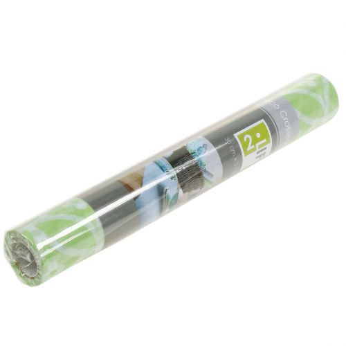 Floristik24 Chemin de table décoratif avec fleurs vert clair 30 x 300 cm