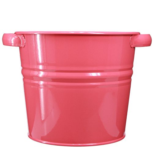 Article Pot décoratif anses de pot de fleur en métal rose 31x26x 21,5cm