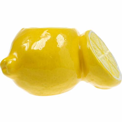 Floristik24 Pot décoratif citron vase agrumes céramique décoration estivale