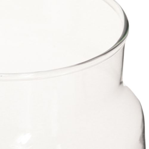 Article Vase décoratif en verre transparent Ø14cm H15cm