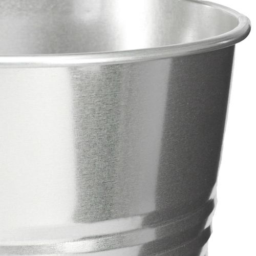 Article Vase décoratif métal conique haut vase argent H34cm vase 11L