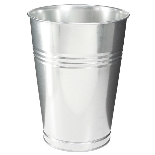 Floristik24 Vase décoratif pour décoration à sec vase métal argenté H30cm 7,5l