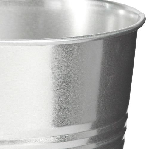 Article Vase décoratif pour décoration à sec vase métal argenté H30cm 7,5l