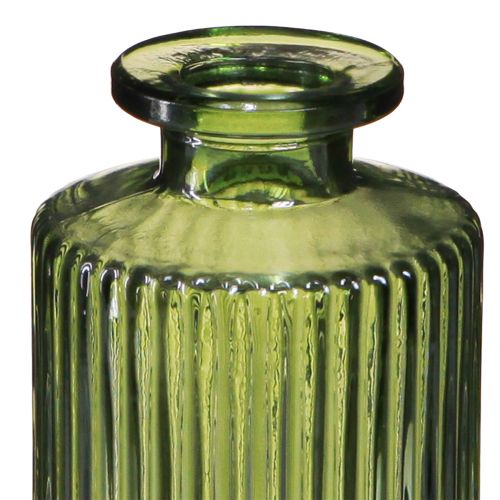 Article Vases décoratifs mini vases verts verre rétro Ø5cm H13cm 6 pcs