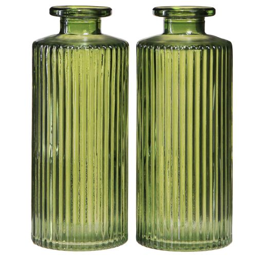 Article Vases décoratifs mini vases verts verre rétro Ø5cm H13cm 6 pcs