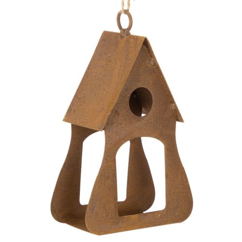 Nichoir suspendu décoratif, nichoir décoratif couleur rouille, 17,5 cm acheter | Floristik24.be
