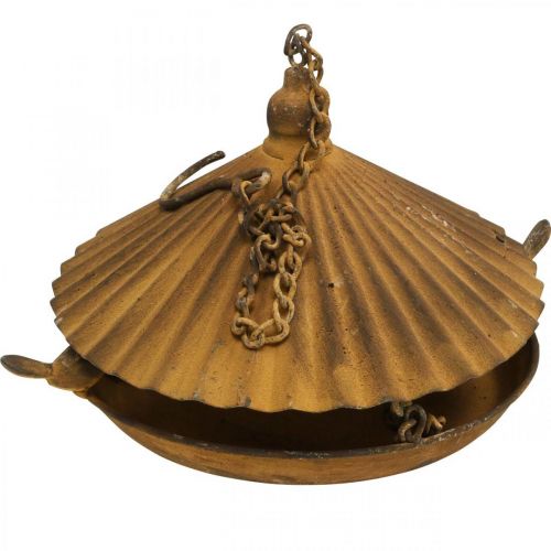Article Bain d&#39;oiseau décoratif, bain d&#39;oiseau, grille de jardin décorative Ø23cm H27.5cm