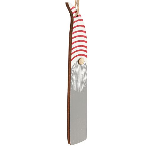 Floristik24 Nain décoratif décorations de sapin de Noël bois gris rouge 8-15cm 18 pcs