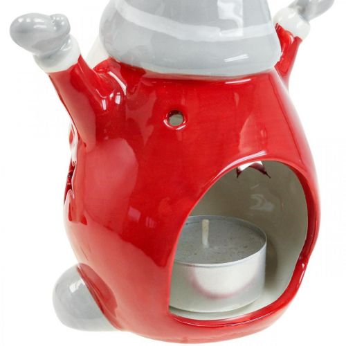 Article Déco Gnome Photophore Noël H18cm 2pcs