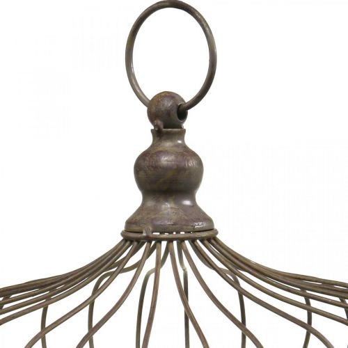 Floristik24 Couronne décorative à suspendre couronne métal antique 6 crochets Ø28cm
