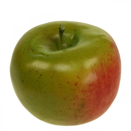 Floristik24 Pomme décorative rouge vert, fruit décoratif, mannequin alimentaire Ø8cm