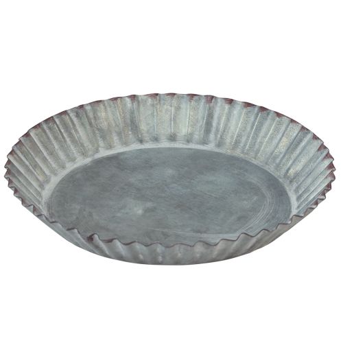 Floristik24 Moule à pâtisserie décoratif en plaques de métal gris zinc Ø14,5cm 6 pièces