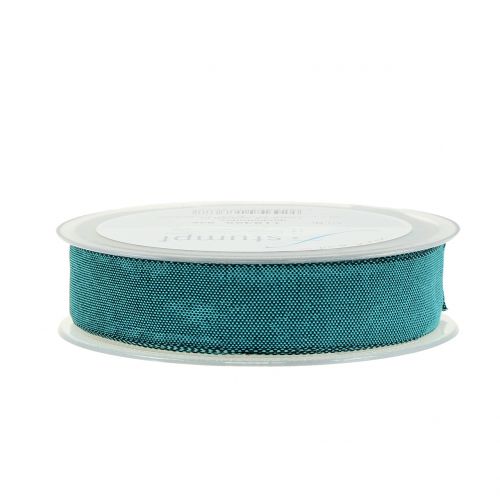 Floristik24 Ruban décoratif turquoise 25mm 20m