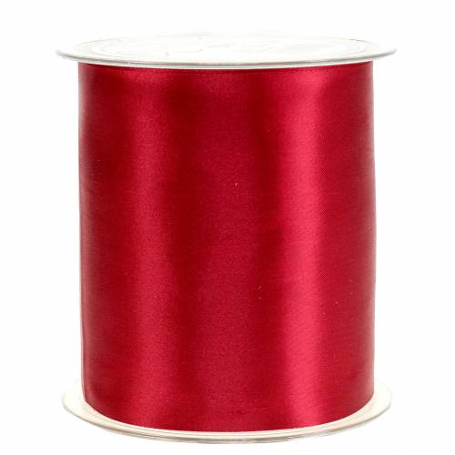Floristik24 Ruban de satin ruban de table Bordeaux 100mm 15m