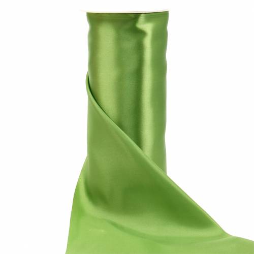 Floristik24 Ruban De Table Ruban Satin Vert Olive 200mm 10m