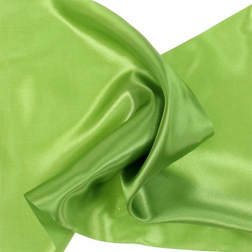 Floristik24 Ruban De Table Ruban Satin Vert Olive 200mm 10m