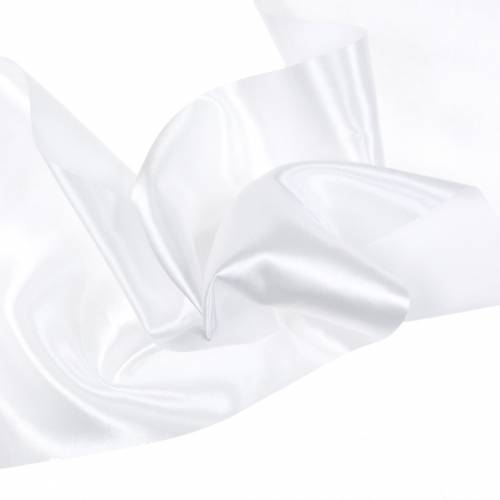 Floristik24 Ruban de table ruban satin blanc 200mm 10m