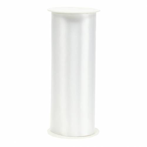 Floristik24 Ruban de table ruban satin blanc 200mm 10m