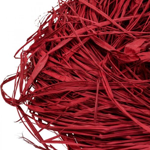 Article Raphia décoratif pour travaux manuels raphia naturel raphia rouge 200g