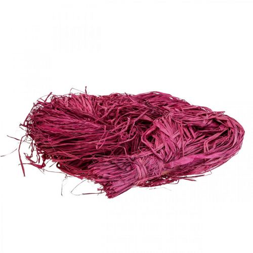 Raphia décoratif pour l&#39;artisanat Raphia naturel mauve 300g