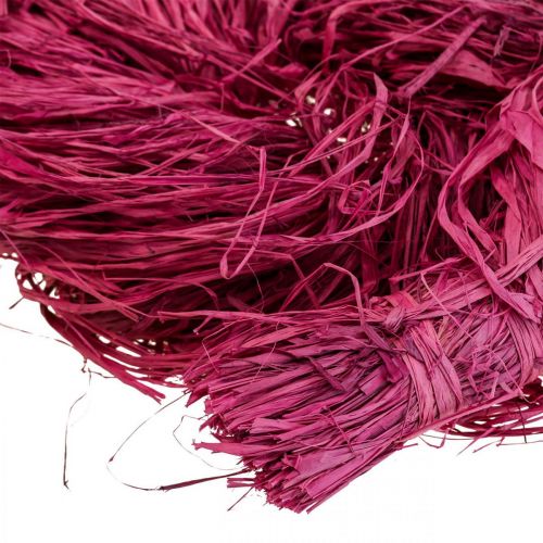 Raphia décoratif pour l&#39;artisanat Raphia naturel mauve 300g