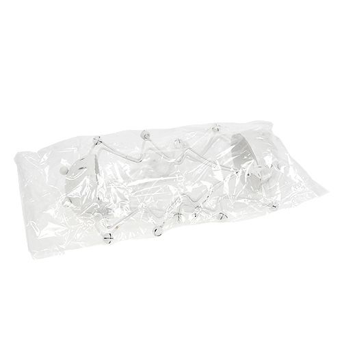 Floristik24 Arbre déco avec bol pour bougie chauffe-plat blanc 25cm 2pcs