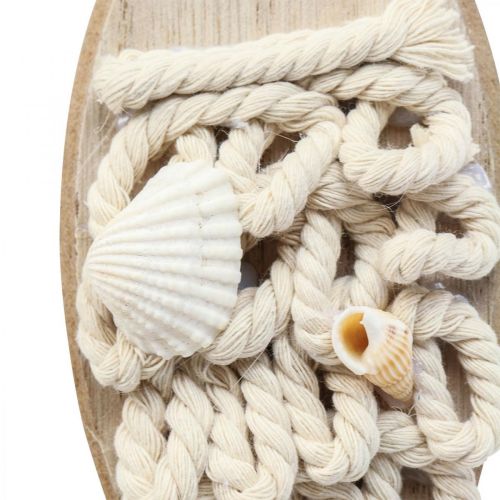Floristik24 Déco poisson pendentif poisson en bois décoration maritime bois 6.5×19.5cm
