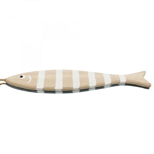 Floristik24 Déco poisson à suspendre, déco poisson en bois L29cm 2pcs