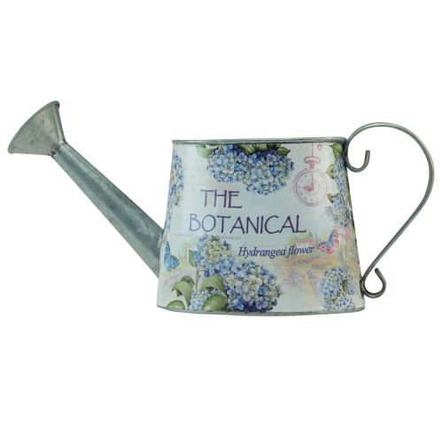 Article Arrosoir décoratif métal hortensia cruche métal 30×11cm H14,5cm
