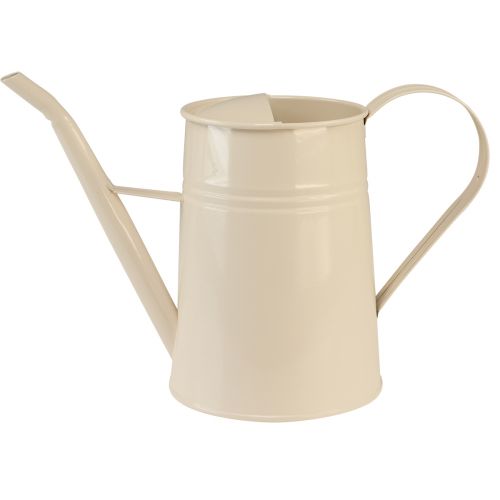 Floristik24 Arrosoir décoratif arrosoir d&#39;intérieur en métal crème H23cm 1,7L